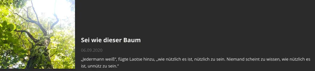 Sei unnütz