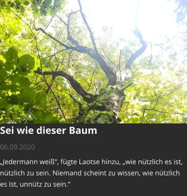 Sei unnütz